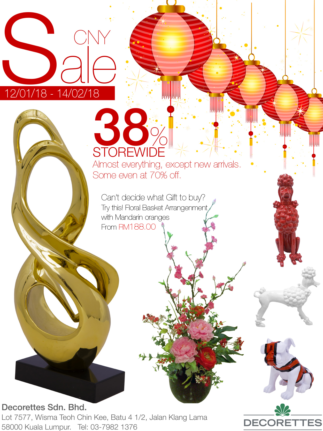 Decorettes Chinese New Year Sale